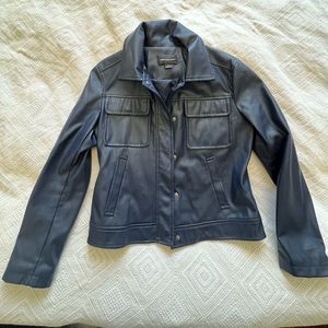 Faux leather jacket